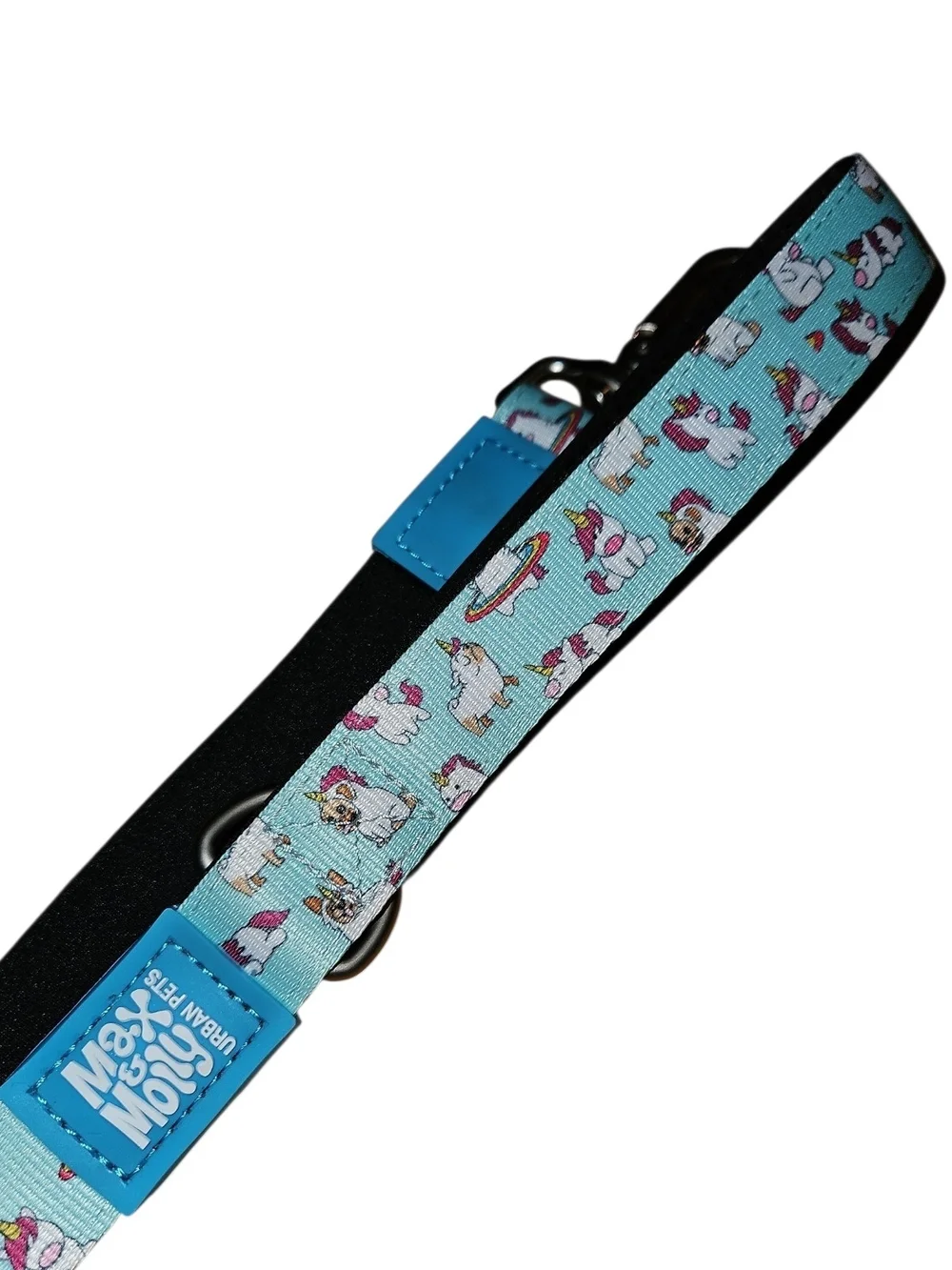 Max & Molly Unicorn Print Light Blue 4' Dog Or Cat Leash, NWT